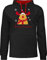 Shirtracer Pullover Herren Frauen Hoodie Kontrast zweifarbig - Sprüche Statement - Früher war noch mehr Lametta - L - Schwarz/Rot - weihnachtshoodie weihnachtshoody weihnachtsmotiv Christbaum Pulli
