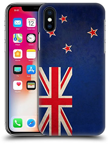 Head Case Designs New Zealand Te haki o Aotearoa Maori Vintage Fahnen Harte Rueckseiten Handyhülle Hülle Huelle kompatibel mit Apple iPhone X/iPhone XS