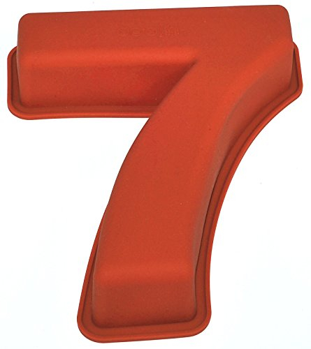 Selecto Bake Stampi per dolci in silicone con numeri, Stampo per dolci con numero 1, Stampi per dolci in silicone con numeri grandi, Teglie per compleanno e anniversario, Senza BPA, Antiaderenti (7)