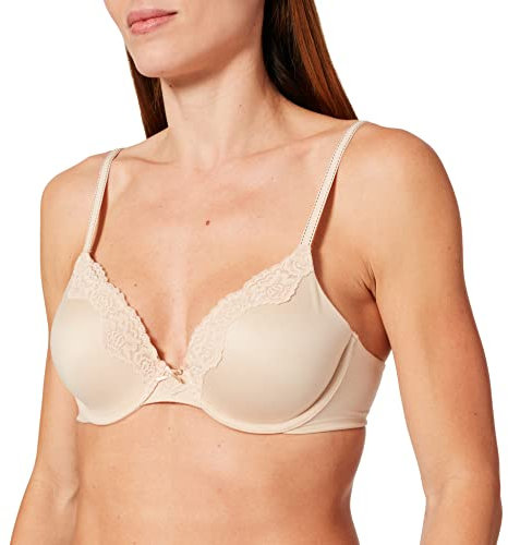 Maidenform Soutien-Gorge À Ornements Comfort Devotion Sujetador para Camiseta, Negro (BK W/Bdb), 110C para Mujer