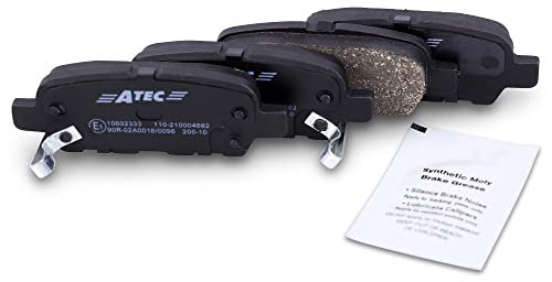BESTPRICE Bremsbelagsatz Hinterachse, Bremsbeläge Bremsklötze hinten, 4 Stück