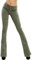 Toocool - Jeans Donna Push up Pantaloni Zampa Elefante Campana Slim Sexy F36-M6129 [M,Verde]