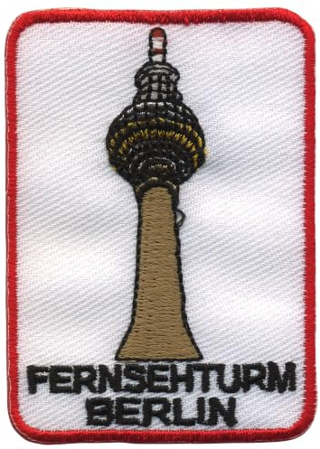 Freak Scene Aufnäher - Fernsehturm Berlin - 7 cm weiß - Patch