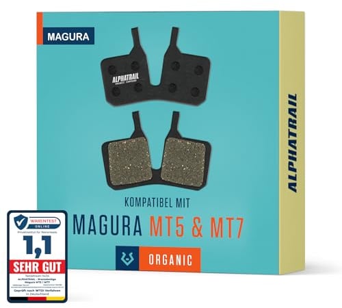 MTB Bremsbeläge für Magura MT5 MT7 Pro MT Thirty Typ 9.s Bremsen I Hochleistungs-Resin I Langlebig & passgenau für E-Bikes und Mountainbikes I 1 Paar organische Scheibenbremsbeläge