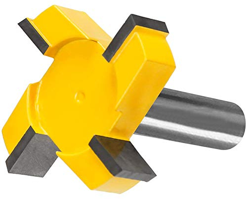 Spoilboard Surfacing Router Bit, Slab Flattening Router Bit Hobelbit Wood Milling Cutter Hobelwerkzeug Holzbearbeitungswerkzeuge 1/2 Zoll Schaft Durable Hartmetallbestückt