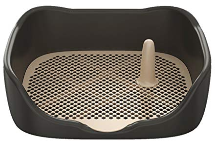 ADASP Hundetoiletten Indoor Outdoor Hundetoilette Tier pinkeln Halter Töpfchen Welpen Training Tablett mit Pee Post Schutz Simulation Wand