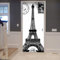 A.Monamour Türtapete Selbstklebend Türfolie Türposter 3D Vintage Französische Stadt Paris Eiffelturm Schwarz Und Weiß Vinyl Folie Türdeko Tapete Wandbild Türaufkleber Türtattoo 77 x 200 cm