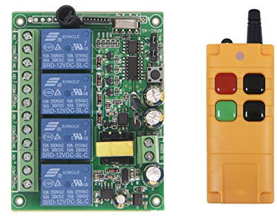 Telecomando wireless a 4 canali, 220 VAC per tapparelle, ancoraggio e cancello del garage, 200 m
