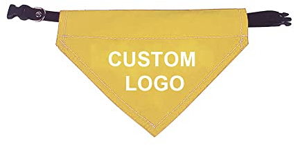 Muka Hundehalstücher mit Halsband Hunde Bandana Kopftücher Einstellbare Hunde Dreiecks Halstuch personalisiert Bestickt mit Namen, Telefonnummer