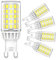 Cxyemt G9 LED Lampen 6000K Kaltweiß Leuchtmittel, 4,5W Ersatz Für 40W 50W Halogenlampe, AC 220-240V G9 LED Glühlampe, Kein Flackern, Nicht Dimmbar, 5er Pack