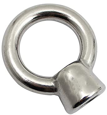 Augenmutter Anheben,MoreChioce 304 Edelstahl Marine Ringform Hardware Anheben M20 Augenmutter Anheben Augengewindemutter M6 M8 M10 M12 M16 M20 M24,Silber