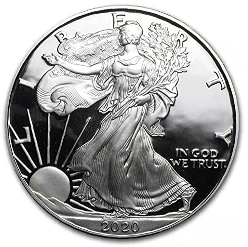 TOSSPER 1pc Silber überzogene Gedenkmünze Amerikanische Freiheitsstatue Souvenir Münzsammlung Geschenk Home Decoration Ungraded Statue of Liberty Commemorative Series