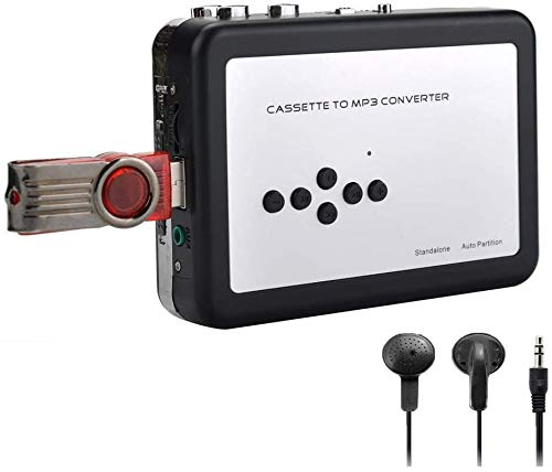 Y&H Cassette Tape Player Record Tape to MP3 Digital Converter, USB Cassette Capture, Direct to USB Stick, No Computer Required