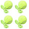 Kaimeilai 4 Stück Tennisbälle mit Schnur, Tennis Balls Tennis Training Ball mit Schnur Elastisch Tennis Trainingsball Tennis Trainer Ball Tennis mit Seil, für Kinder Erwachsene Anfänger Solotraining