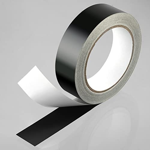 Nuanchu Light Blocking Tape 82 ft Blackout Tape Light Dimming Stickers Adhesive Black, Blocks 100% of Radiance, Dimming Sheet for Lcd Panels Appliances Indicator Lamp Strips(1.2'' Wide)
