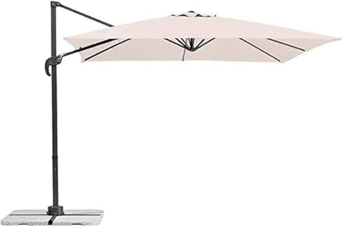 Megashopitalia Ombrellone da Giardino 3X3 Ecrù Piscina Terrazzo Bar Ristorante (Telo Beige e Struttura Antracite)