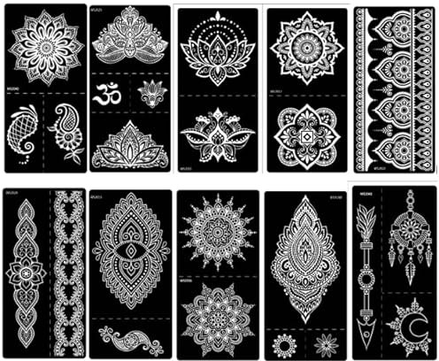 Mikronetz Tattoo Schablone Mandala Tattoo Lotus Tattoo Vorlage Neena 10 Sheets