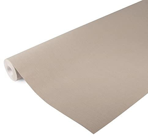 Papier peint intissé Double largeur Tissage Rhapsody 1005 x 106cm Taupe | Revêtement Mural, Tapisserie | Ambiance Facile à poser et à enlever
