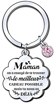 ZYMGUO Cadeau Maman Porte-clés Cadeau Anniversaire Maman Porte Clef Idee Cadeau Personnalisé Femme 40 ans 50 ans Cadeau Fete des Meres Cadeau Belle Mere Mamie Je t'aime Maman (1)