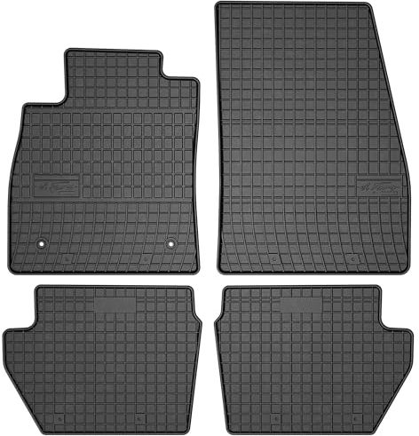 SMK Gummimatten auto fußmatten Satz passend für Ford Fiesta VII 2017-2023 Erleben Sie einen neuen Standard des Reisens mit rutschfesten auto fussmatten - Mehrjahres- auto teppiche für alle Straßenverh