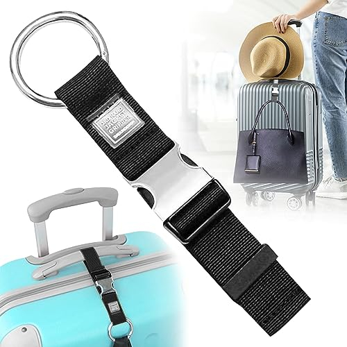Funmo Gepäckriemen, Gepäckgurte Jackengreifer, Verstellbare Taschenhakengurte, Bungees Reisezubehör tragen Sie Ihre zusätzlichen Taschen Freihändig