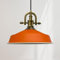 bamyum Asletl-Marine Hängelampe Industrial Vintage Ø41 cm, Küchenlampe Hängend Vintage, Pendelleuchte Esstisch Vintage, Hängelampe Esstisch, Wohnzimmerlampe, Pendelleuchte Orange Metall, Küchenlampe
