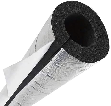 Rohrisolierung Kautschuk Isolierschlauch Rohrdämmung Wärmedämmung ID 20-110mm,Rohrschale Elastisch Wasserdicht Schaumstoffschlauch Für Klimaanlage,Flexibel Isolierungsrohr Für Rohrisolierung Außen ( S