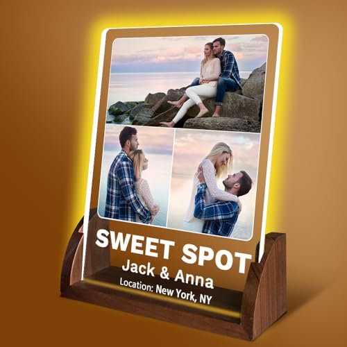 YINYIFANS Personalized geschenk für sie, unvergessliche romantische LED-Lampe, einzigartiges Valentinstagsgeschenk, Geschenke für Paare, personalisierte Geschenke für sie/ihn (Stil 4)