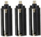 Yililay Kunststoff -Batterie -Box AAA Batteriehalter Zylindrisch Batteriespeicher für Taschenlampenzellen Black 3pcs