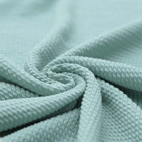Mini Zopfmuster Jersey | Ökotex | für Bekleidung | ab 50 cm | Meterware (aqua)