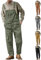 Generisch Arbeits Latzhose Herren, Arbeitshose Schutz-Alle Jahreszeiten Herren Arbeitshosen Männer Schwarz Blau Jeans Retro Hosen Für Übergröße Latzhosen Kurz Arbeit (3XL, Army Green)