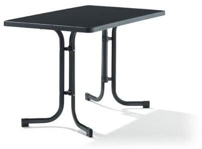 möbelando Klapptisch >Boulevard< in Schiefer anthrazit, mecalit®-PRO - 115x72x69cm (BxHxT)