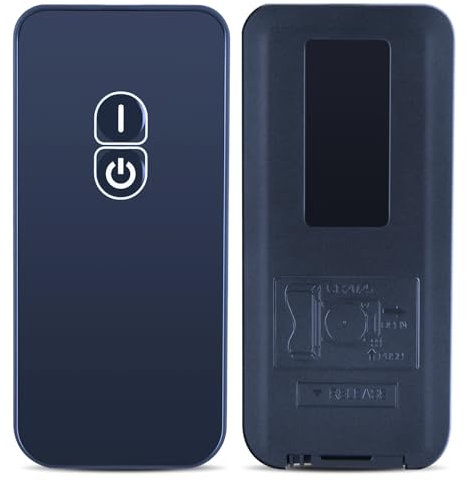 TCNOUMT for Dimplex Replacement Remote Control, Only Suitible for Dimplex Optiflame Electric Fire Stove Part Number: 6516016 / Information On Part: 03/23380/0, 2 buttons, Black