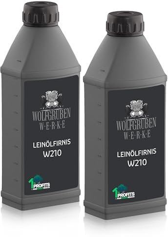 Leinölfirnis 2x1L Holzöl farblos Leinöl lebensmittelecht Holzpflegeöl W210