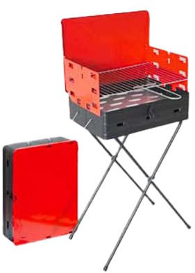 BARBECUE A CARBONELLA 'VALIGETTA' cm 43x31x77h