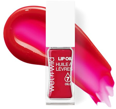 Wet n Wild Getöntes Lip Oil, Pflegendes & Nicht-Klebriges Rotes Lipgloss Mit 7 Natürlichen Ölen, Leichte Formel Für Spiegelähnlichen Glanzeffekt, Farbton Heart Rate