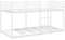 vidaXL Etagenbett ohne Matratze Weiß 90x200 cm Stahl, Bettgestell, Hochbett, niedriger Etagenbettrahmen, Bettrahmen, Schlafzimmermöbel