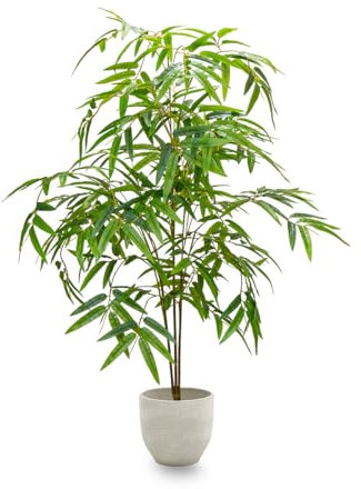 Maia Shop Plantas Artificiales Decorativas - Bambú Artificial 110 cm Minimal, Arbol Artificial, Planta Artificial Realista, Decoración Hogar