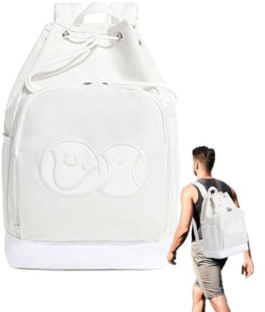 Badminton-Tasche Rucksack | Schlägertasche für Bälle, großes Fassungsvermögen, multifunktionales Sportzubehör, verstellbare doppelte Schultergurte, Rucksack für Damen und Herren