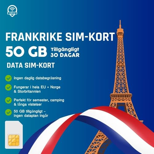 Wifi.se Daten-SIM 50 GB verfügbar, Keine Daten enthalten. – 5G Reise- und Roaming-SIM für ganz Europa und Großbritannien – Nur SIM – KEIN Datentarif (Norway)