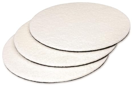 Griot's Garage 6” Glass Polishing Pads, Buffing Discs for Car Windows, Windshields, Shower Doors, and More, 10614, Set of 3