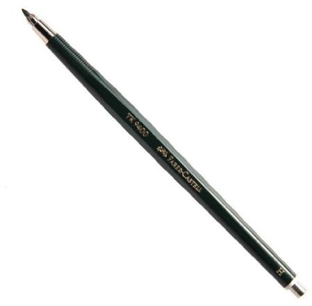 FABER-CASTELL Fallminenstift TK® 9400, gefüllt, Minen-Ø: 2mm, HB, Schaft: dunkelgrün