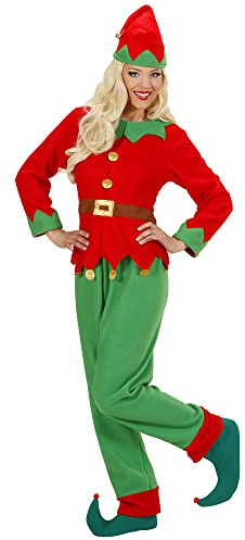 W WIDMANN MILANO Party Fashion - Costume elfe assistant du Père Noël, lutin, déguisements de Noël, déguisements de carnaval