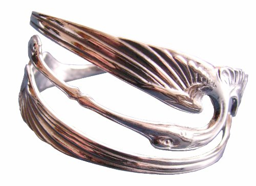 Armspange Armreif Kraniche 925 Silber Jugendstil