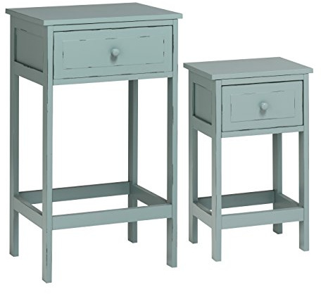 Premier Housewares Chatelet Tables, Set of 2, Blue