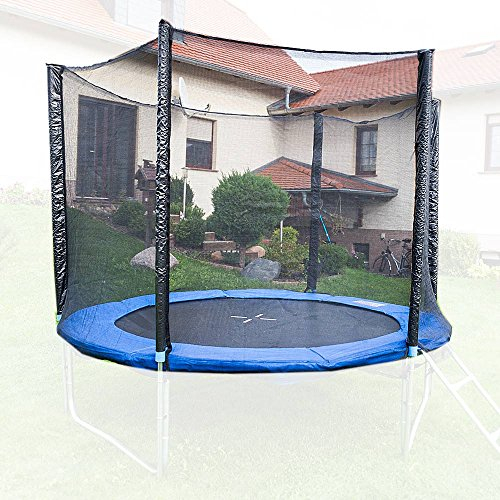 MS-Point Trampolin Sicherheitsnetz Ersatznetz Schutznetz ohne Pfosten für Tampoline 2,50m für 6 Pfosten Netzhöhe 165cm