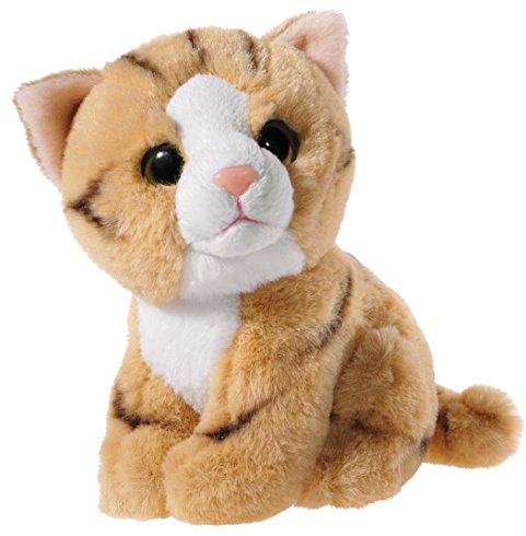 Heunec 276178 Plüschtier, Katze, Gold mit weiß