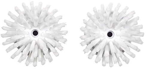 OXO Good Grips, Set de 2 brosses de rechange pour brosse distributrice de savon, Brosse de nettoyage pour vaisselle, Blanc