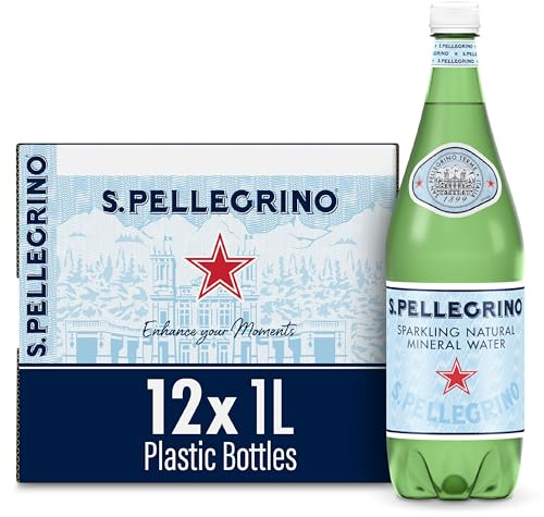 San Pellegrino Sparkling Natural Mineral Water (1L) - Pack of 6