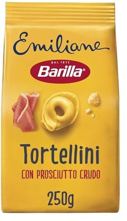 Barilla Pasta all' Uovo Ripiena Le Emiliane Tortellini, 250g | con Prosciutto Crudo